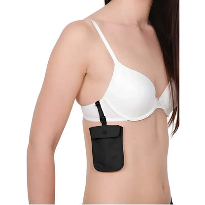 Pacsafe Coversafe S25 Secret Bra Pouch - Black