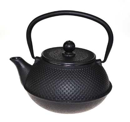 Teaology Cast Iron Teapot 800ml - Fine Hobnail Black