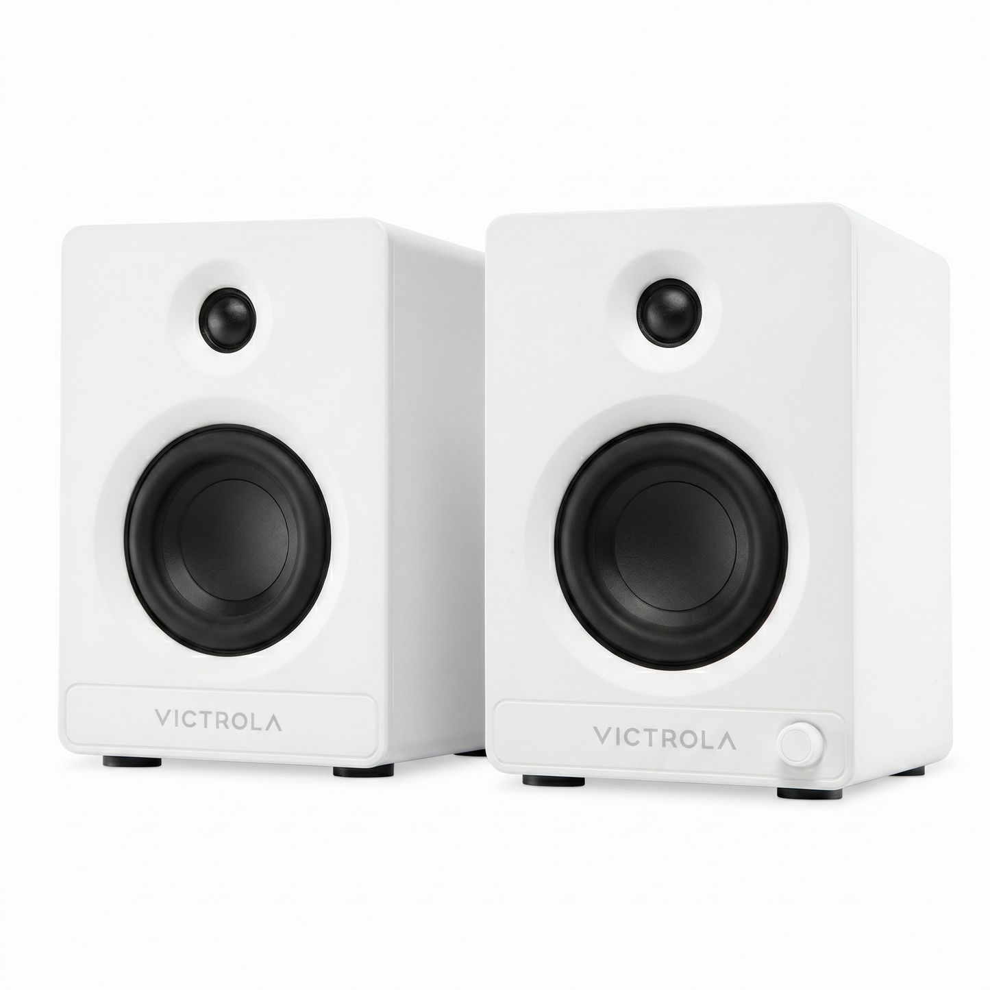 Victrola Tempo Bookshelf Speakers - White