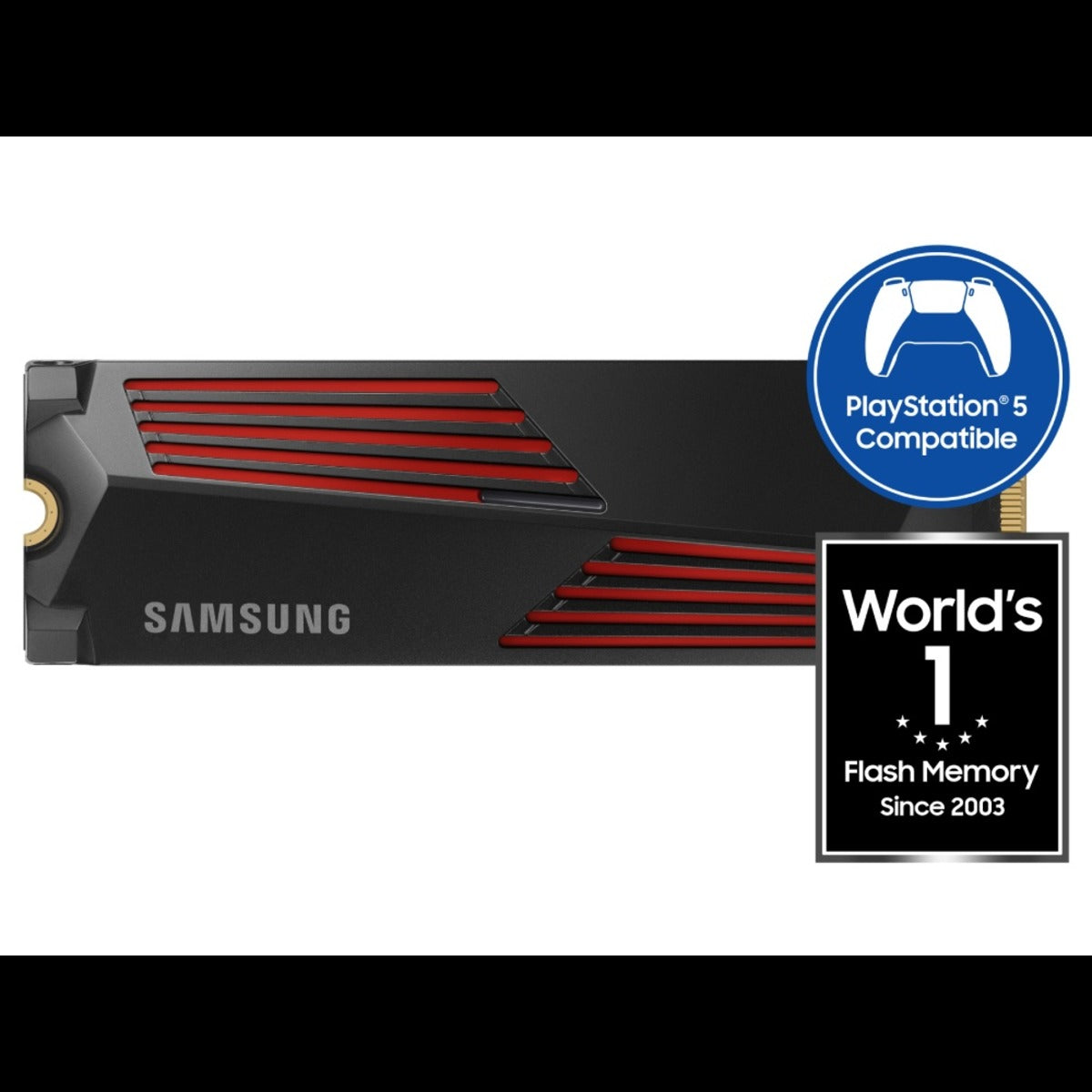 Samsung 990 PRO 1TB PCIe Gen4 NVMe M.2 SSD with Heatsink