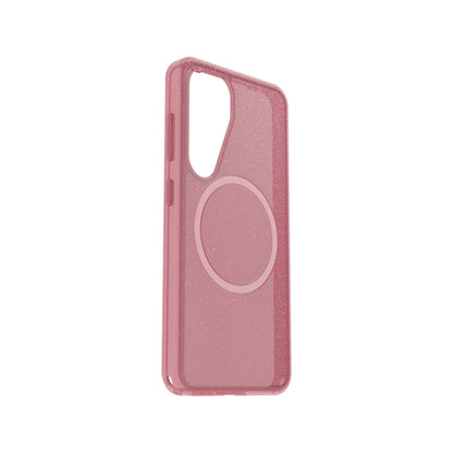 OtterBox Symmetry Phone Case for Samsung Galaxy S25 with MagSafe (Clear/Pink)