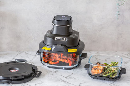 Healthy Choice Crisp N Go Air Fryer Dual Glass Bowl 4.5L