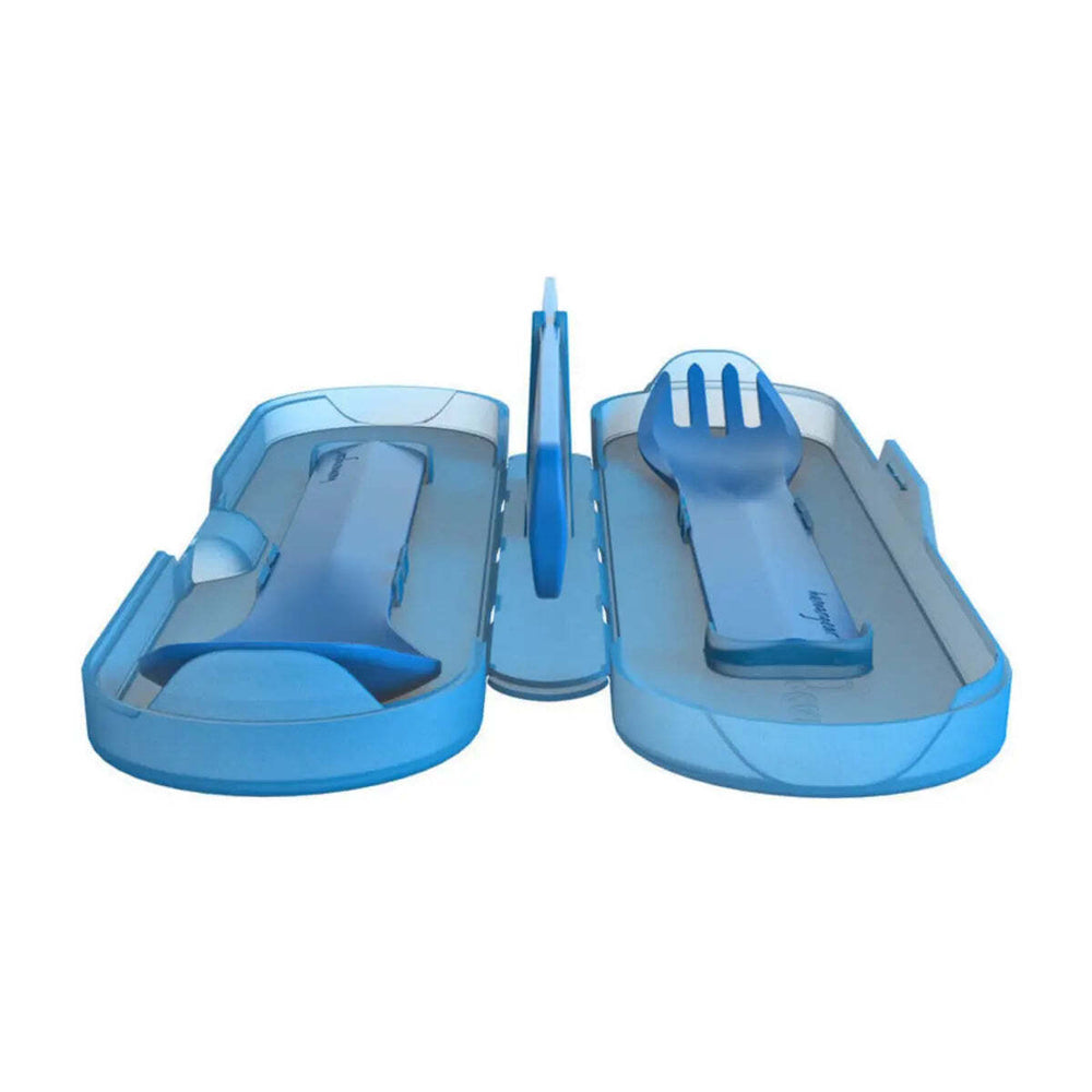 Humangear GoBites Trio Travel Cutlery Set with Toothpick and Bottle Opener Dark Blue