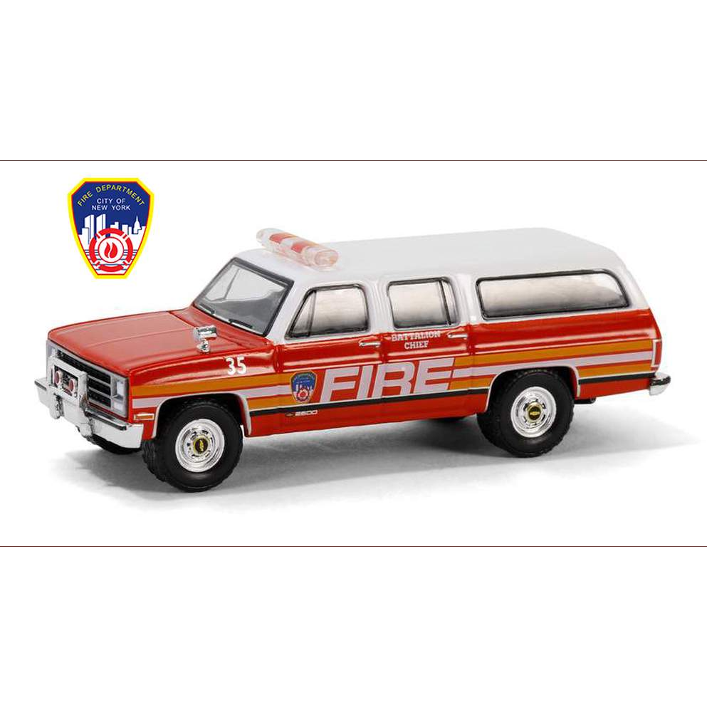 Greenlight 1/64 1991 Chevrolet Suburban - FDNY Battalion Chief