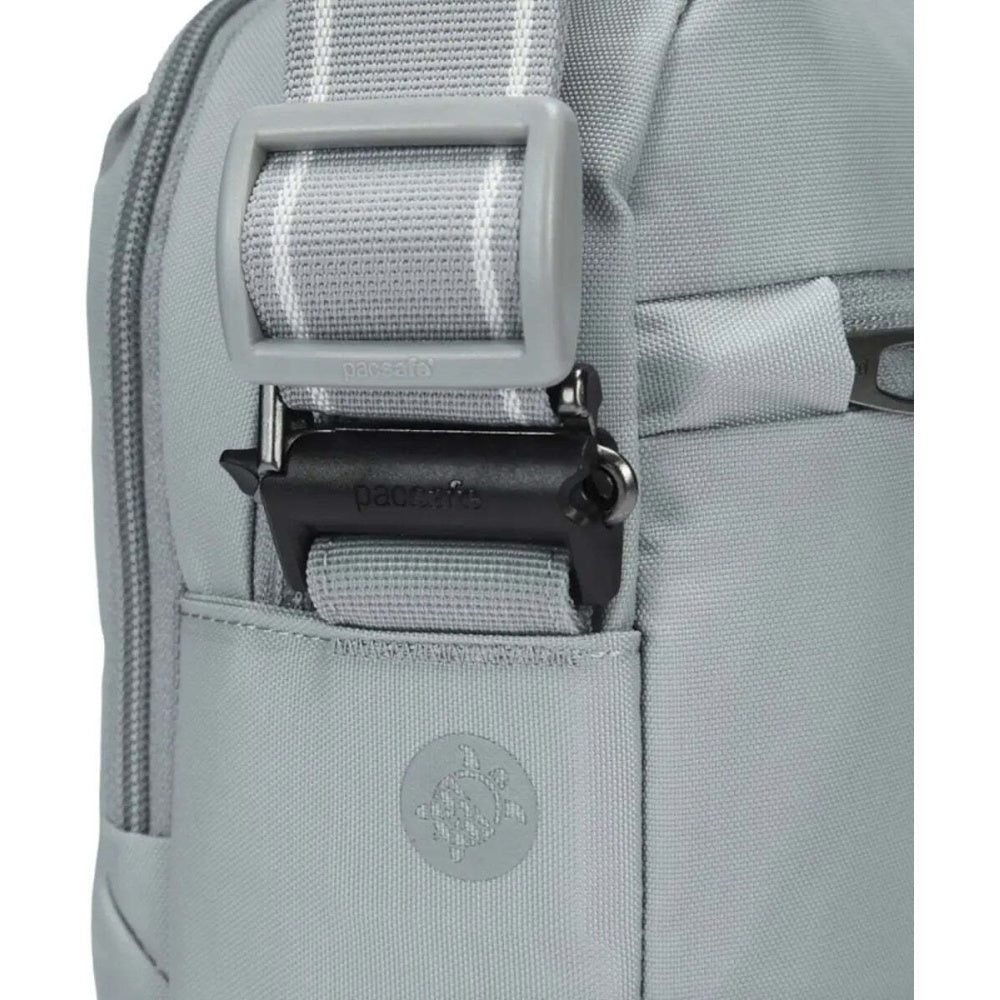 Pacsafe V Tour Anti-Theft RFID Blocking Tablet Fit Crossbody Bag Digital Grey