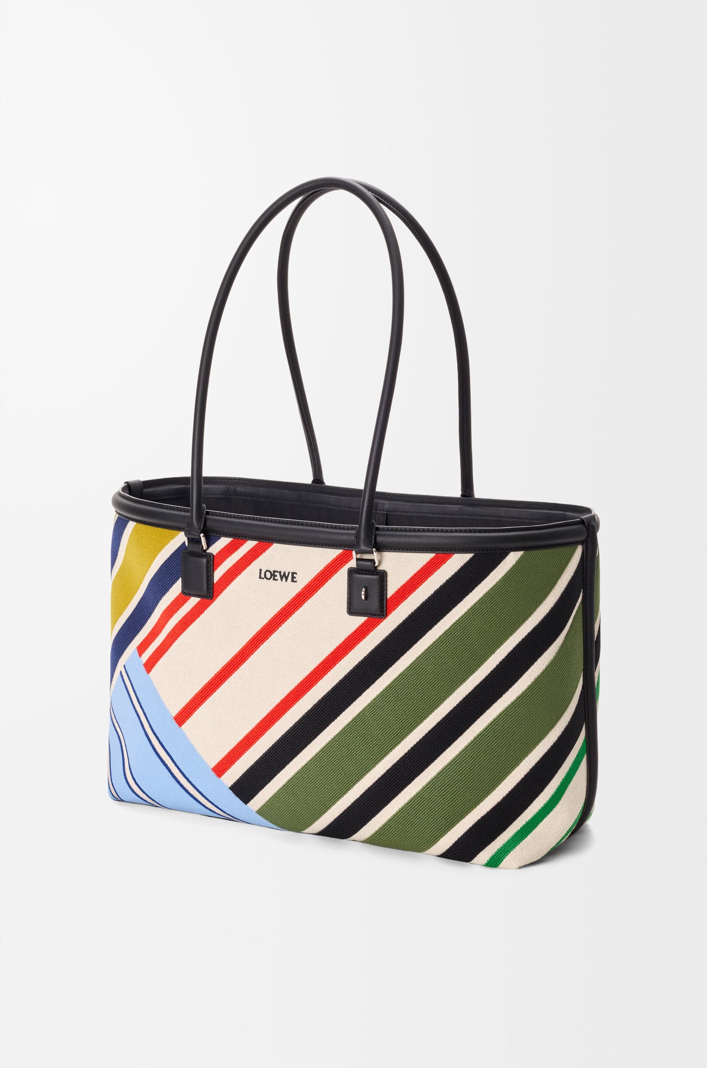 Large Verano tote in embroidered canvas