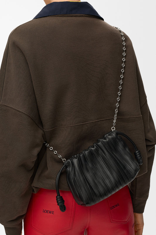 Mini Flamenco Pleats purse in nappa lambskin
