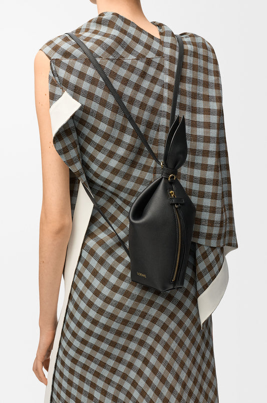 Scarf backpack in smooth calfskin