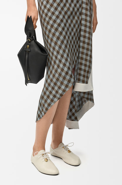 Scarf backpack in smooth calfskin