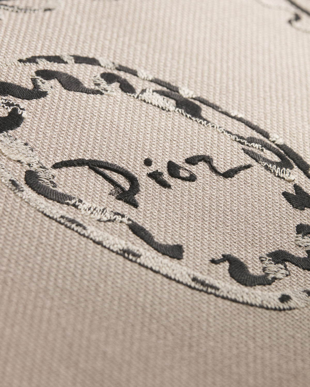 Dioriviera Medium Dior Book Tote with Strap Beige Dior Painted Ribbon Embroidery