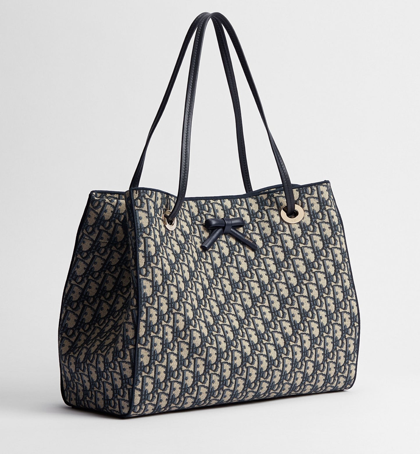 Medium Dior Promenade Shopping Bag Blue Dior Oblique Jacquard