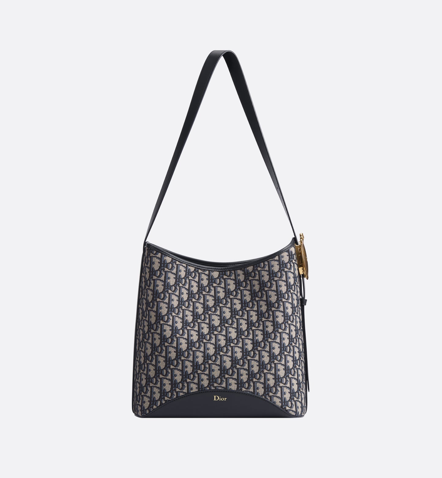 Medium Dior Médaillon Bucket Bag Blue Dior Oblique Jacquard