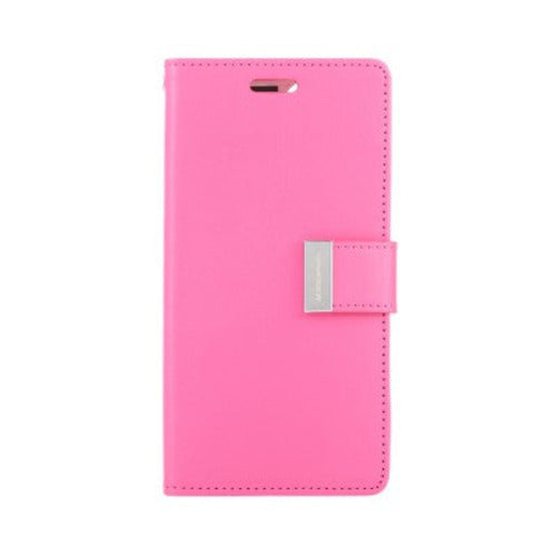 Goospery Rich Diary case for iPhone 14 Plus (Hot Pink)