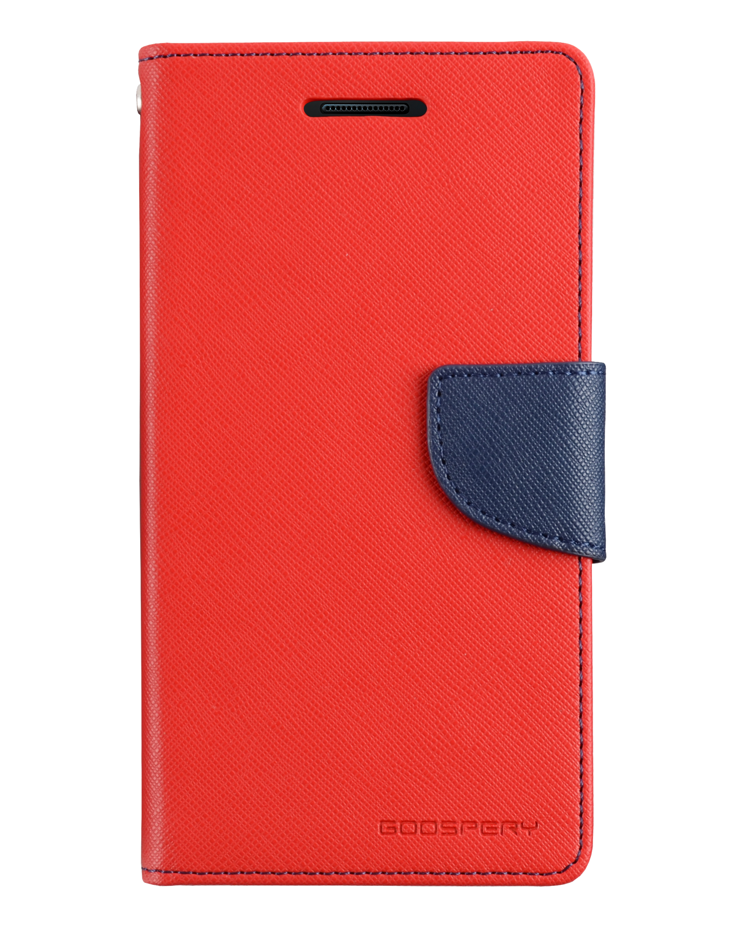 Fancy Diary Case for iPhone 13 Pro - Red/Navy