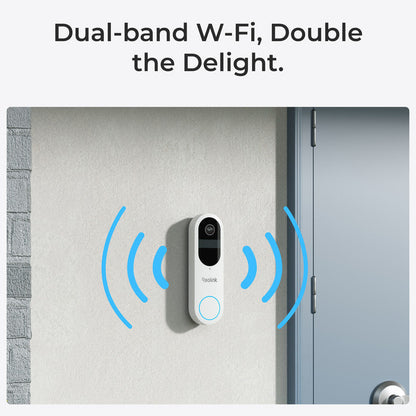 Reolink 2K 4MP Battery Video Doorbell Camera Head-to-Toe View, WiFi ,Two-Way Talk White