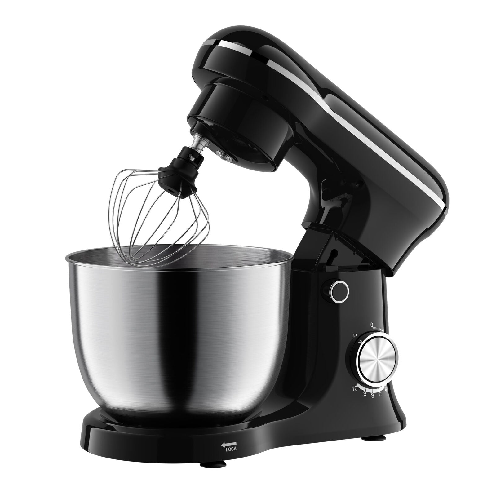 Healthy Choice 400W 5L Mix Master Kitchen Stand with Whisk and Beater (Black)
