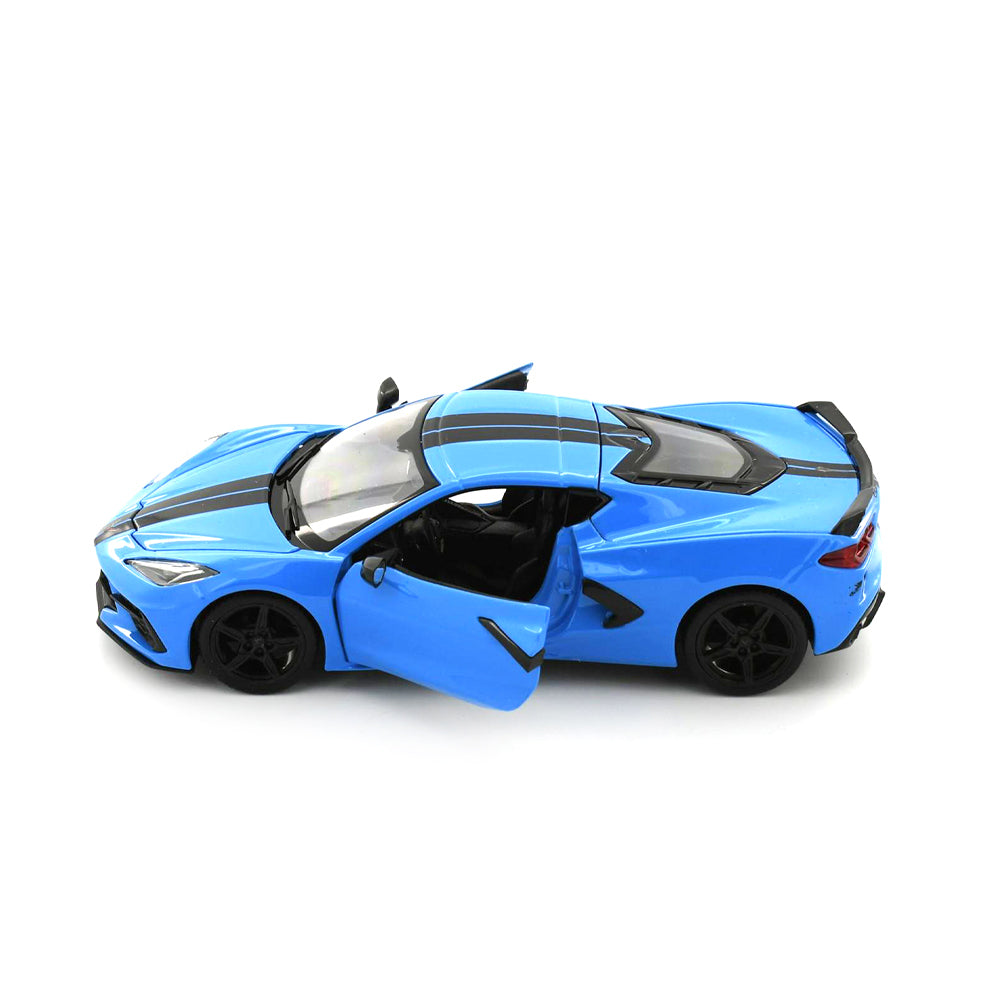 Maisto Licensed 1:24 Scale Chevrolet Corvette Stingray Coupe 2020 Model Car Blue