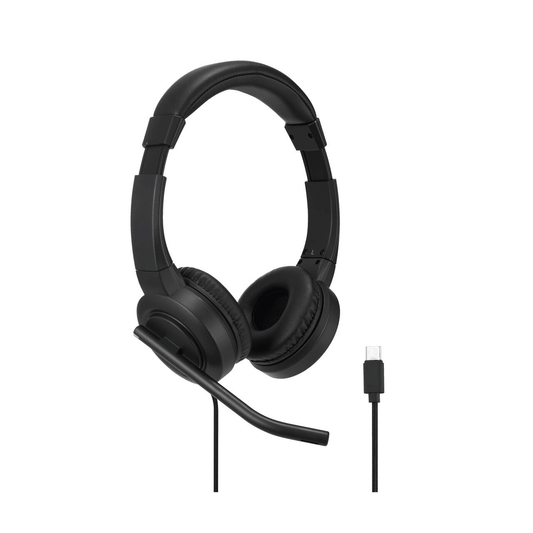 Kensington H1000 USB-C On-Ear Headset Headphones Black