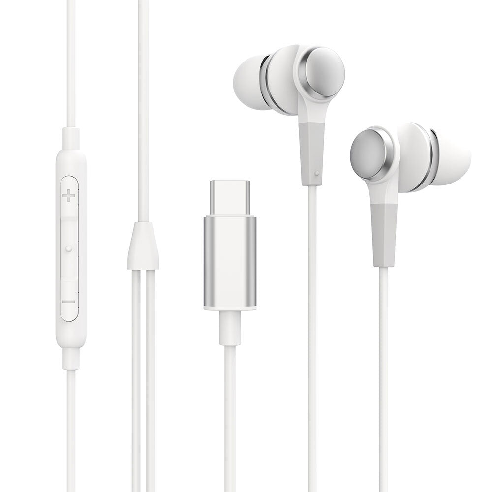 Rewyre USB-C Wired In-Ear Earphones (White)