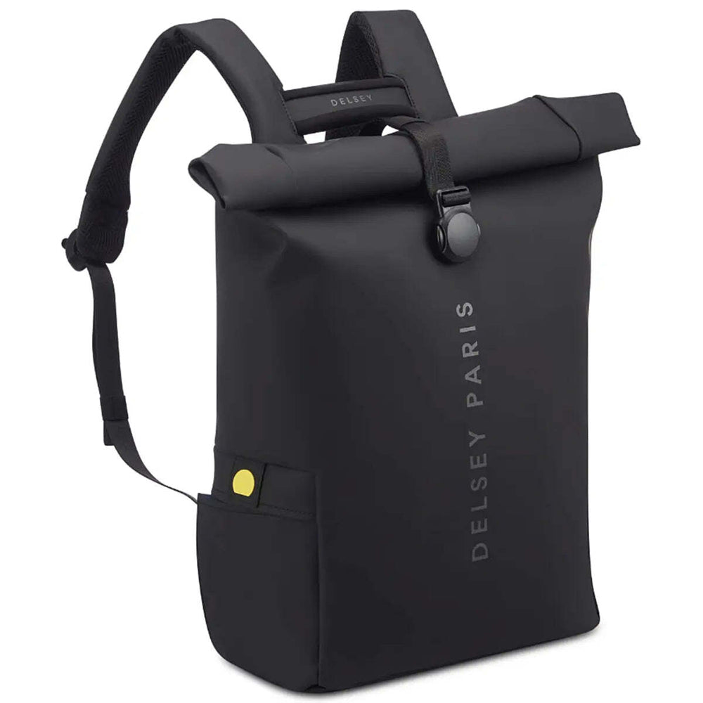Delsey Turenne Soft Rolltop RFID Laptop Backpack 15" Black