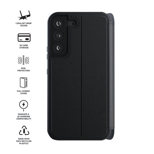 3sixT SlimFolio Case in Black - Samsung GS24, GS24+, GS24 Ultra
