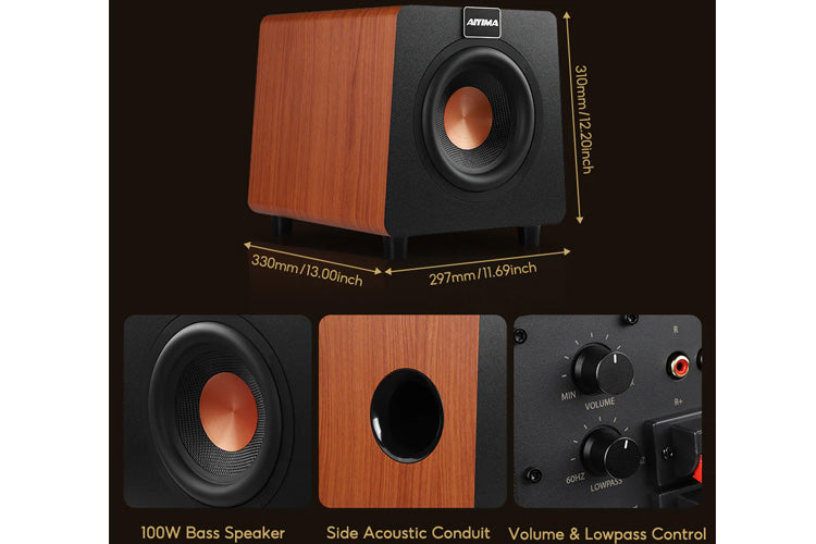 AIYIMA 800X 8" 150W Powered Subwoofer