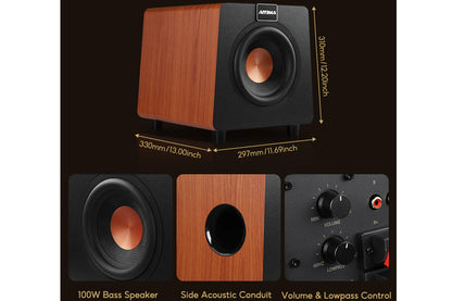 AIYIMA 800X 8" 150W Powered Subwoofer