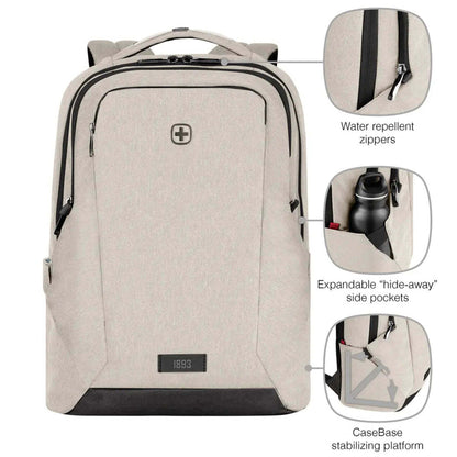 Wenger MX Professional 16" Laptop Backpack with Tablet Pocket - Sand