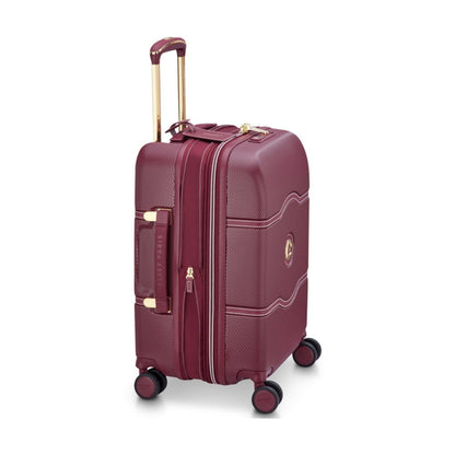Delsey Chatelet Air 2.0 Carry On 4 Wheel Suitcase with TSA Lock Burgundy 55 cm