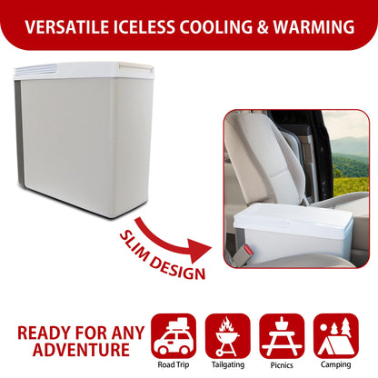 Koolatron 17l Grey 12v Personal Cooler Portable Travel Fridge