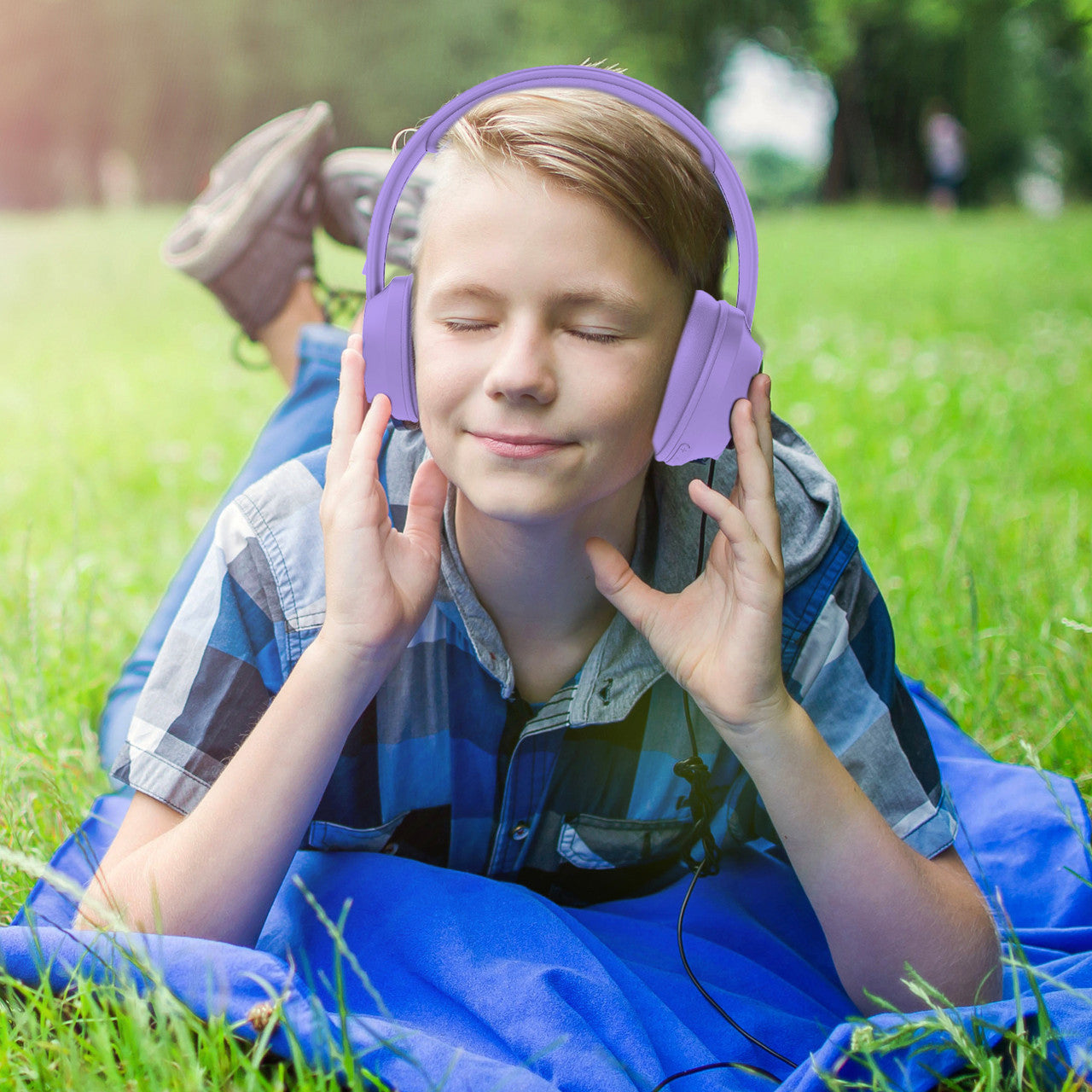 Laser ANC Kids Wireless Headphones Volume-Limited (Lilac)