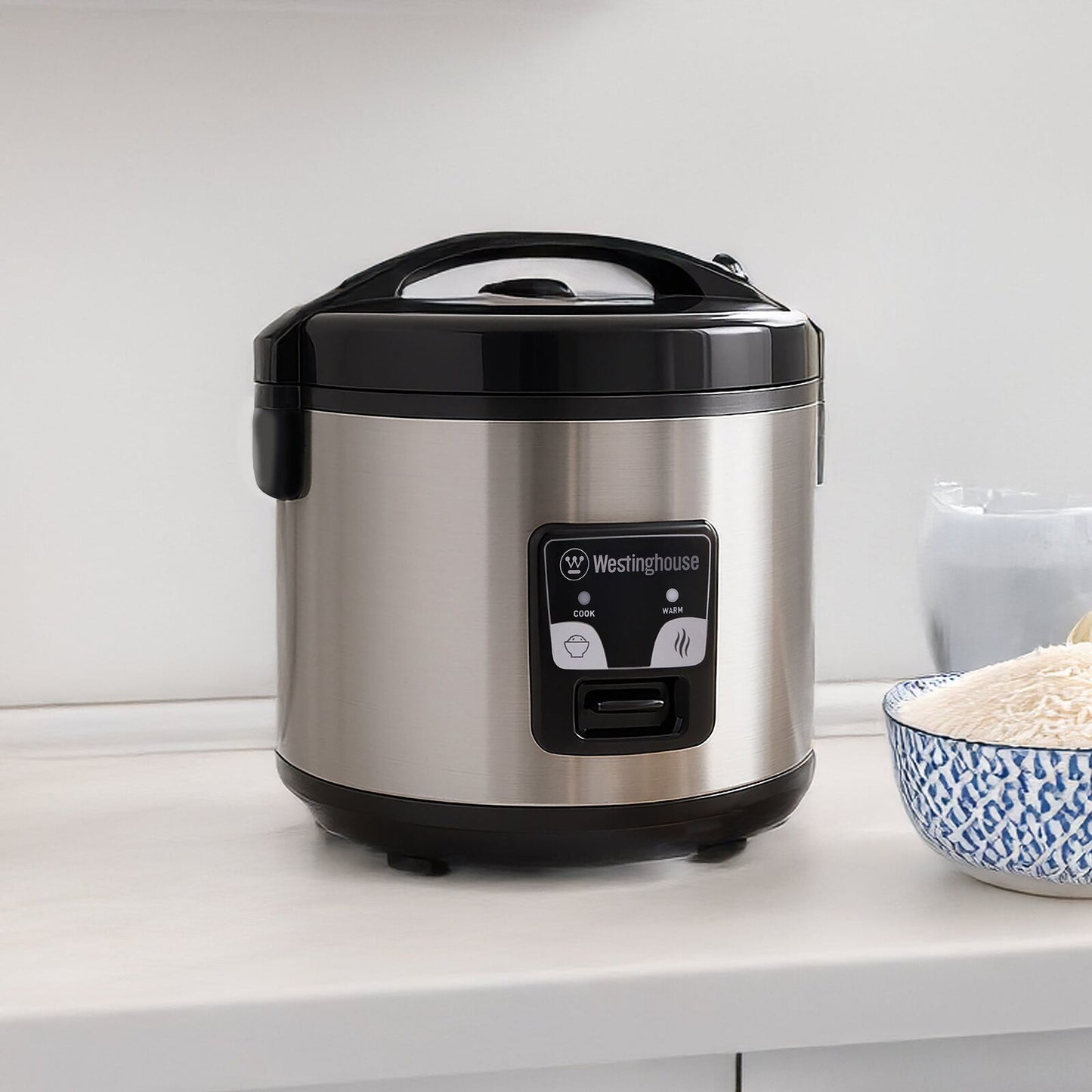 Westinghouse 10 Cup Rice Cooker Stainless Steel & Steamer