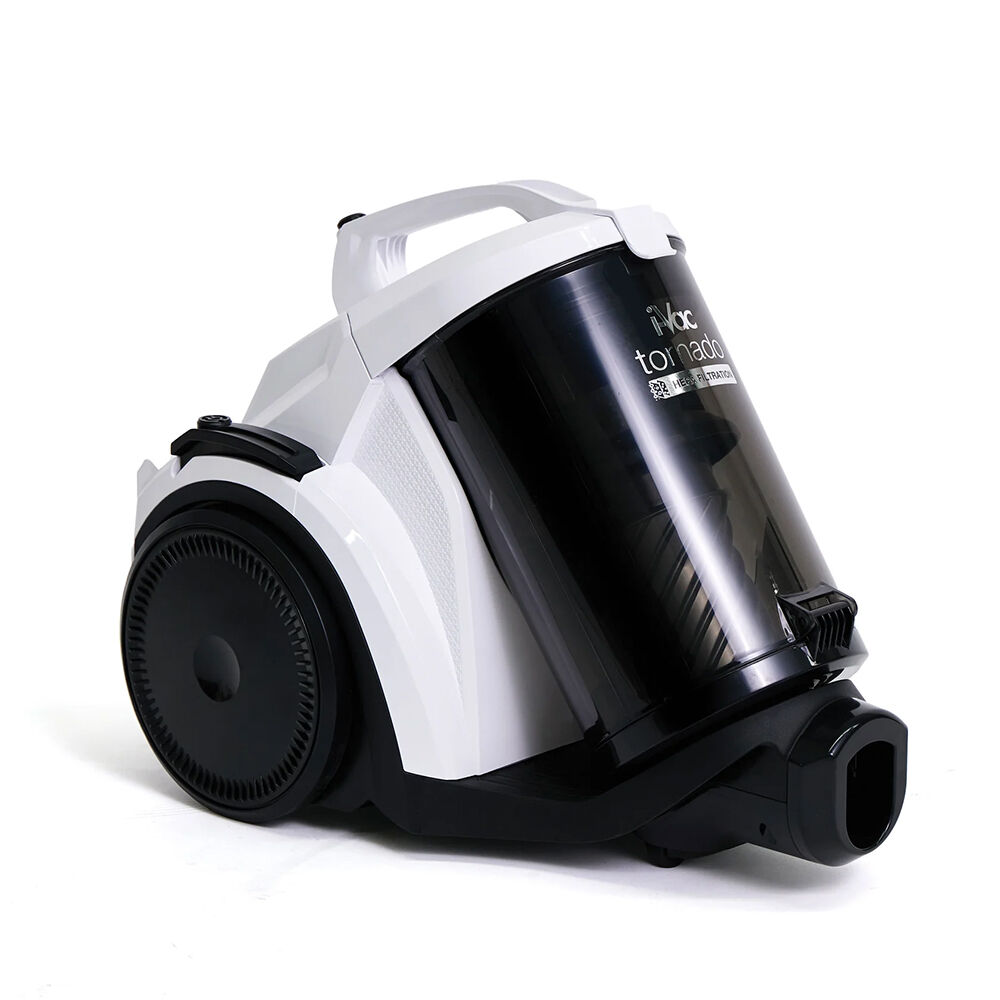 i-Vac Tornado Bagless 1800W Vacuum Cleaner 1.5m Hose 1.6L Black/White
