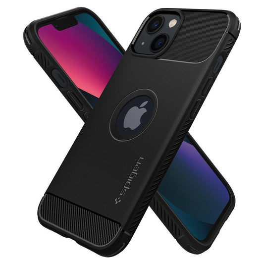 Spigen Apple iPhone 13 Rugged Armor Case - Black