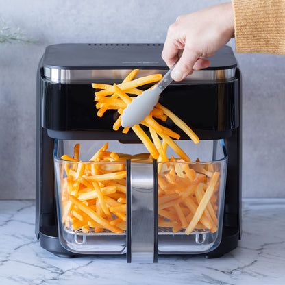 Healthy Choice PFAS-Free 1200–1400W Touch-Controlled Digital Air Fryer with Glass Basket 6.5L