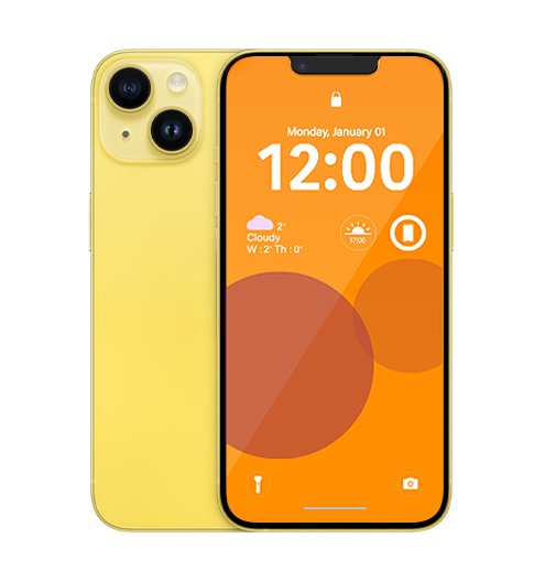 Apple iPhone 14 128GB - Yellow - [*Refurbished: Excellent condition]