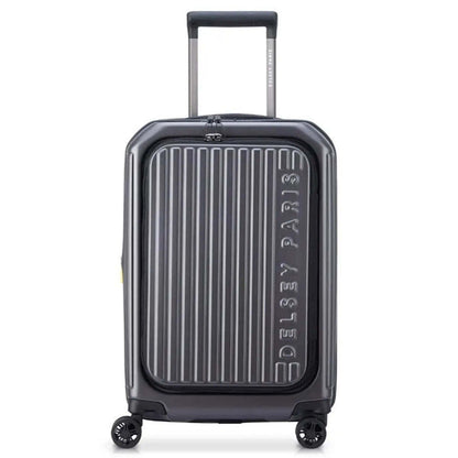 Delsey Securtime Zip 55 cm Top Opening 4-Wheel Expandable Cabin Suitcase - Grey