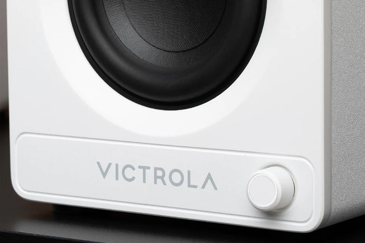 Victrola Tempo Bookshelf Speakers - White