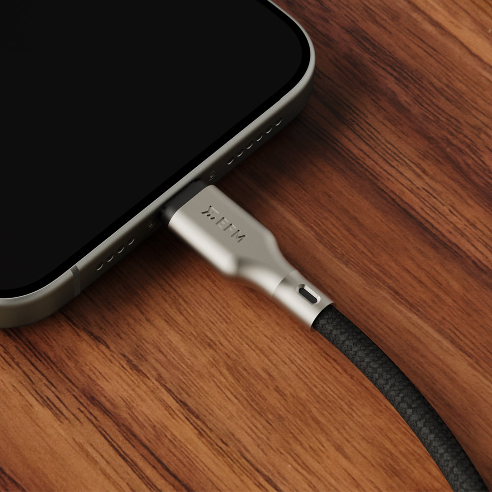 EFM 140W Pro Power and Data USB-C Cable - With 2M Braided Cable - Black