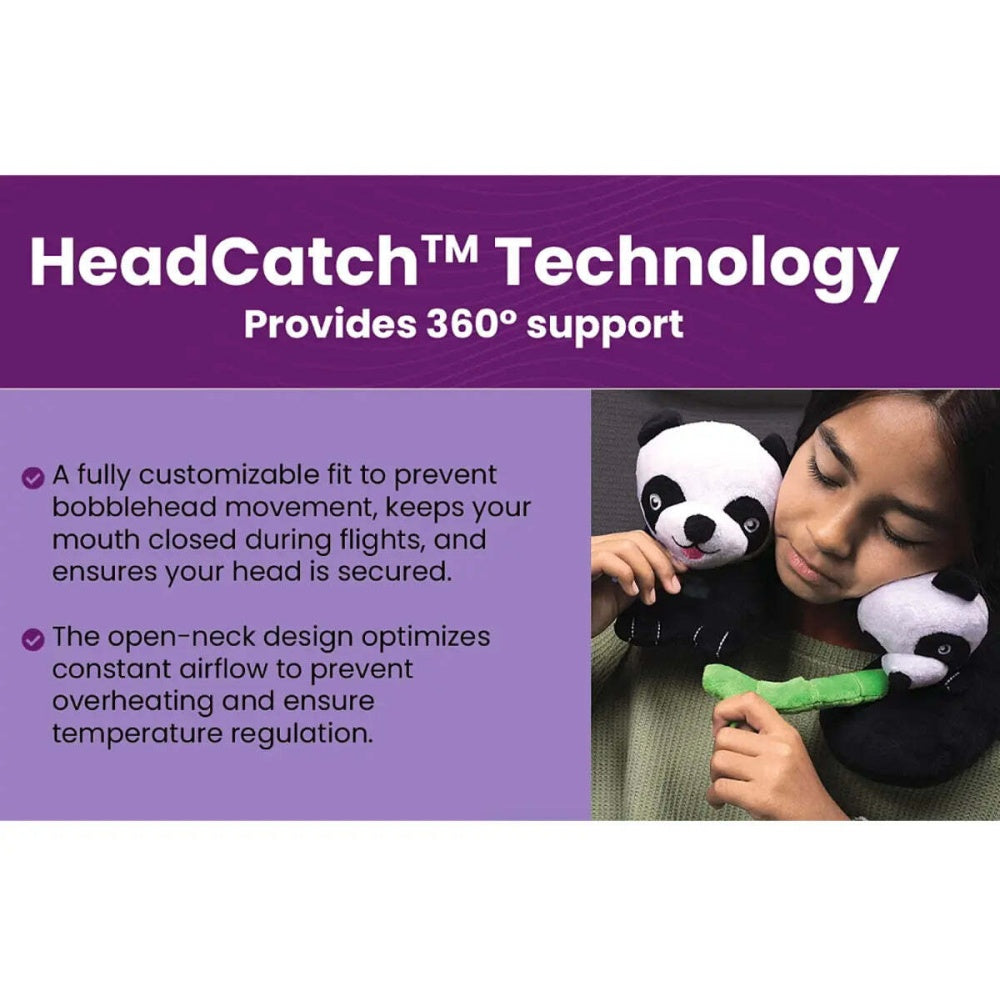 Cabeau Evolution Kids Fun Travel Neck Pillow Plush Design Panda