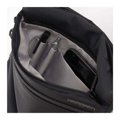 Hedgren LEONCE Small Vertical Crossbody Bag with RFID - Black