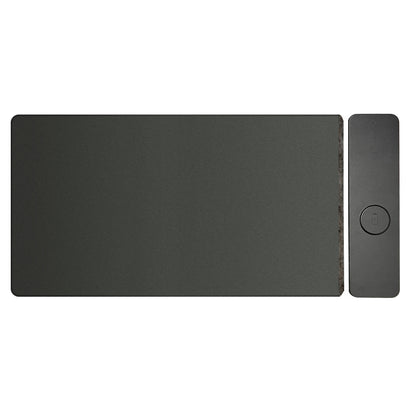 Laser Wireless Charging Desk Mat (Black)