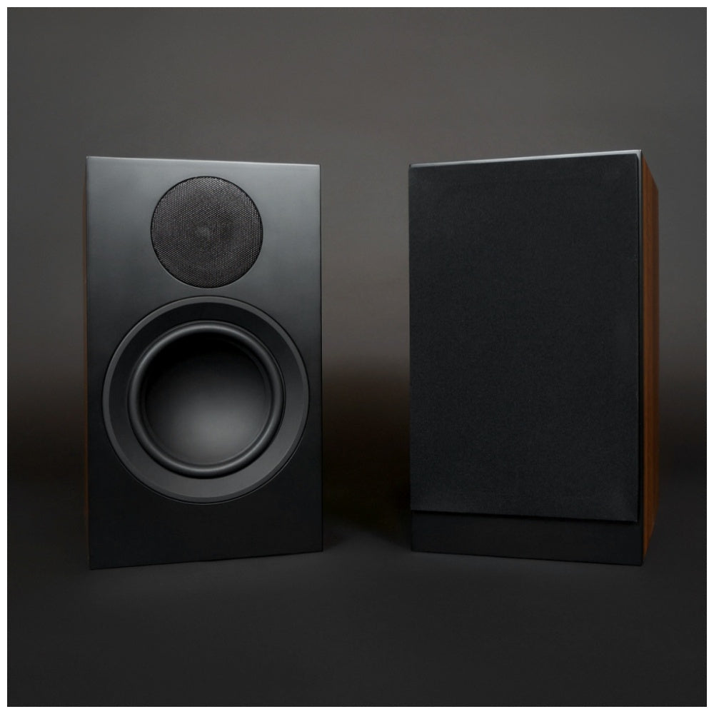Scansonic HD 2-Pieces L7 Series Bookshelf Home Speakers 150W (Walnut)