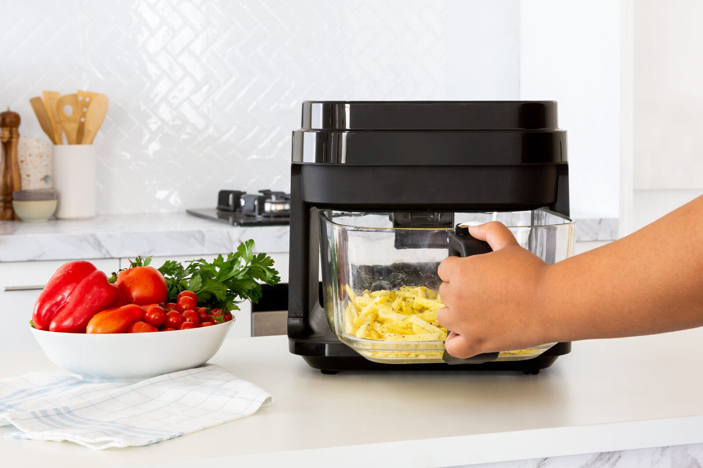 Healthy Choice 6.5L Glass Digital Air Fryer Oven 1200W