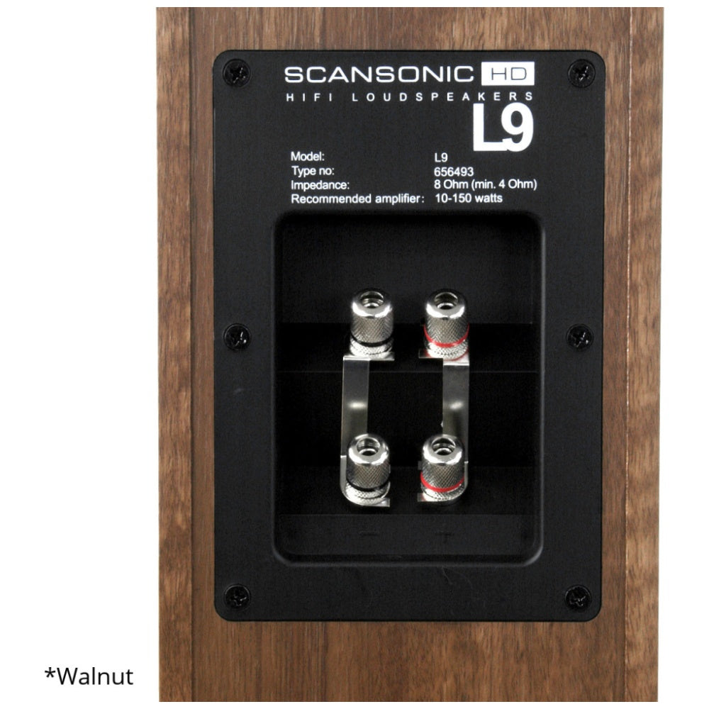 Scansonic HD 2-Pieces L9 Series Floorstanding Home Speakers 150W (Black)