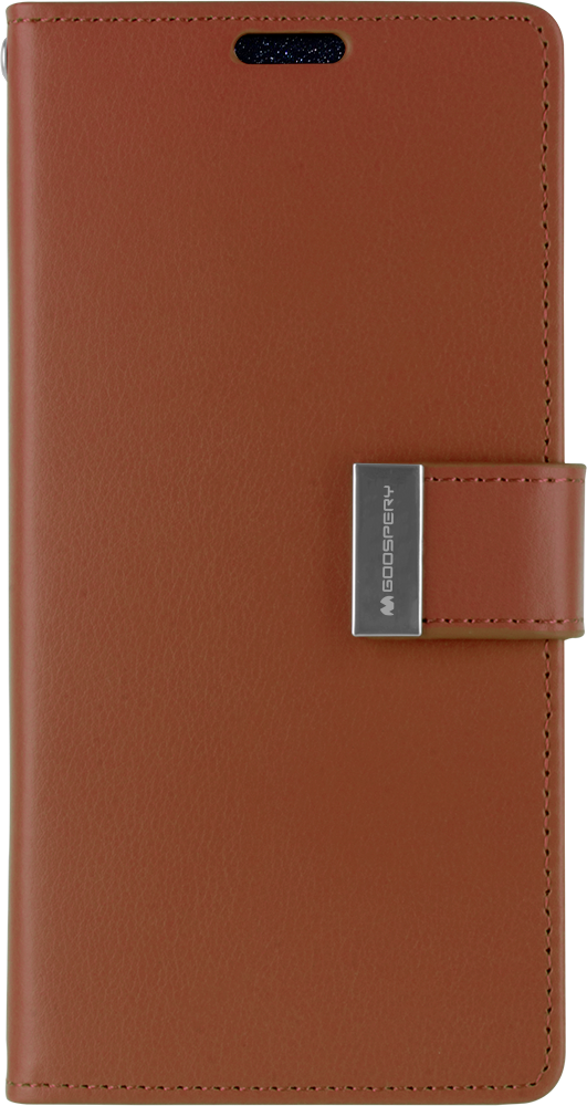 Goospery Rich Diary for iPhone 12/12 Pro - brown