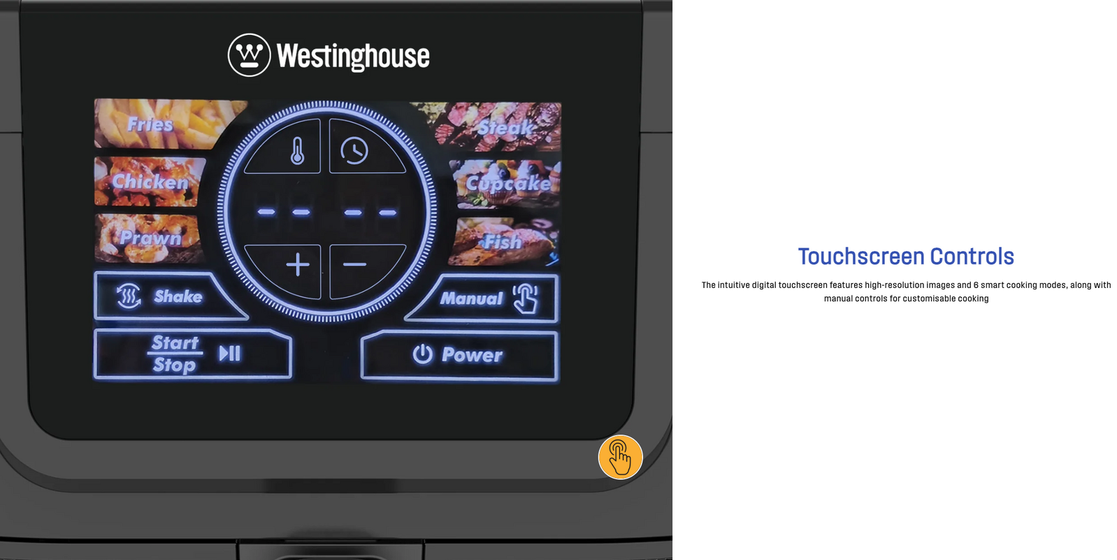 Westinghouse  8L XL Air Fryer 1700W(Black Stainless Steel)