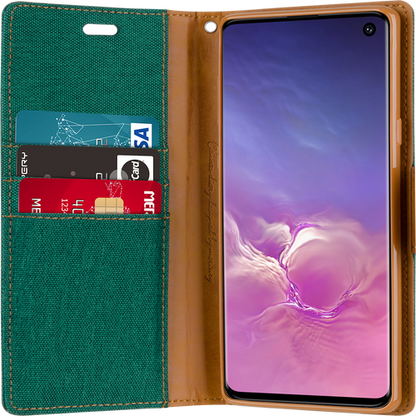 Goospery Canvas Diary For iPhone 7 Plus / iPhone 8 Plus - Green
