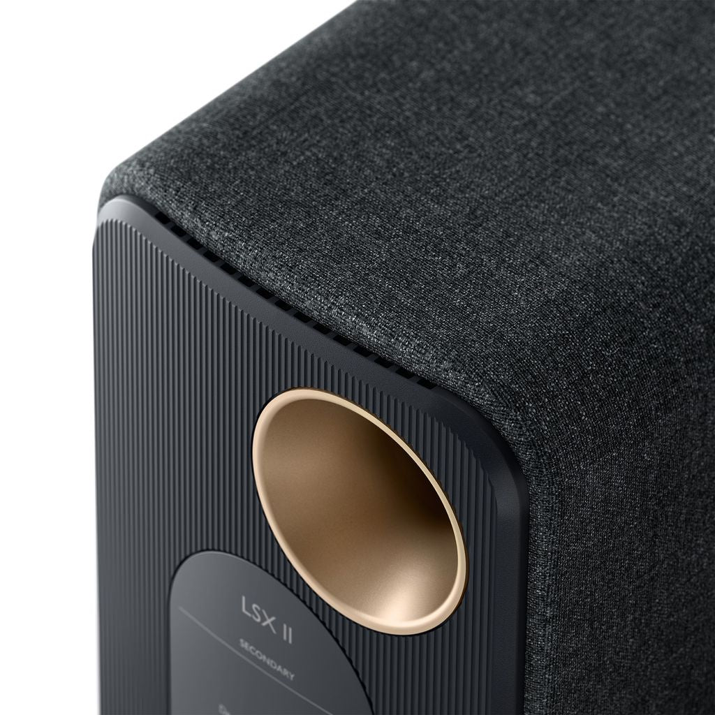 KEF LSX II Wireless HiFi Speakers Pair (Carbon Black)