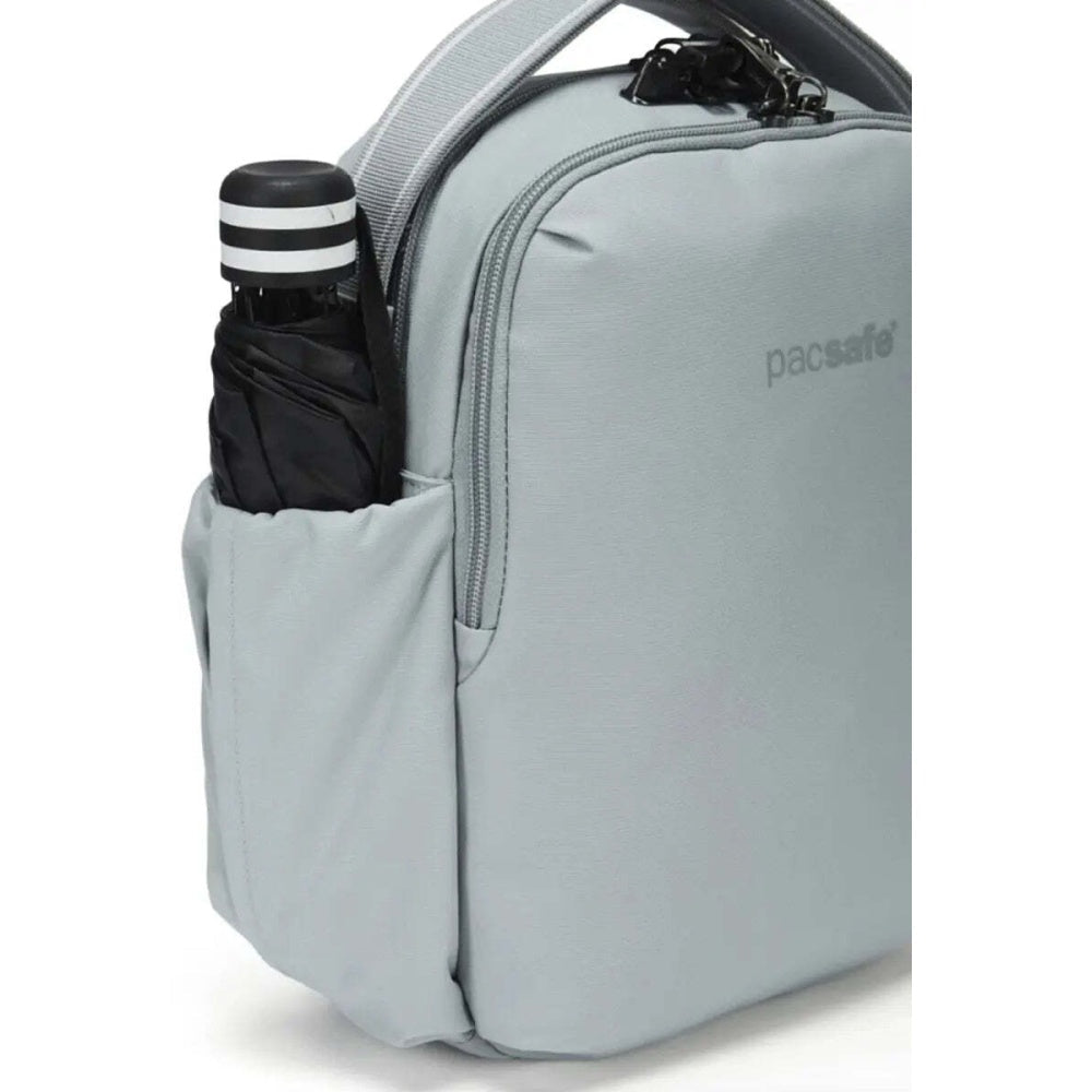 Pacsafe V Tour Anti-Theft RFID Blocking Tablet Fit Crossbody Bag Digital Grey